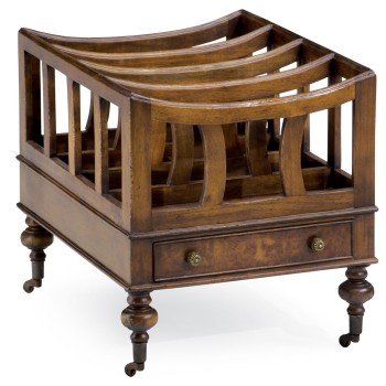 Walnut Canterbury with One Drawer