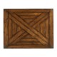 Rectangular parquet side table with drawer