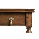 Rectangular parquet side table with drawer