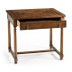 Rectangular parquet side table with drawer