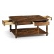 Square Parquet Topped Coffee Table