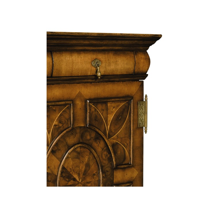 William & Mary Walnut & Oyster Secrétaire Cabinet 