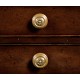 Square parquet coffee table with 14 drawers