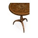 Small lamp table with starburst inlay