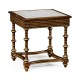 Walnut and Églomisé Side Table