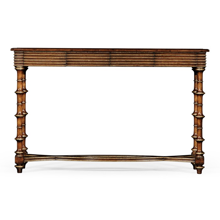 Églomisé & walnut console