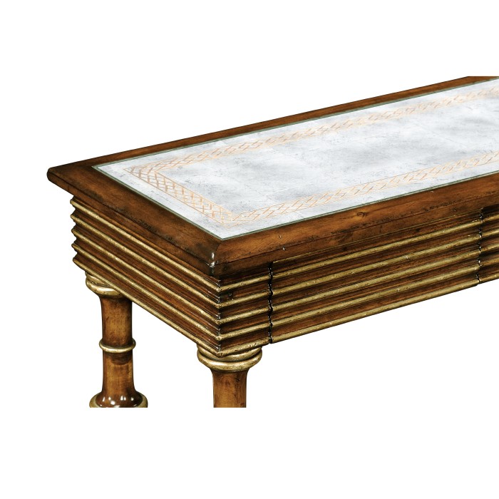 Églomisé & walnut console