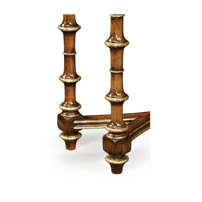 Églomisé & walnut console
