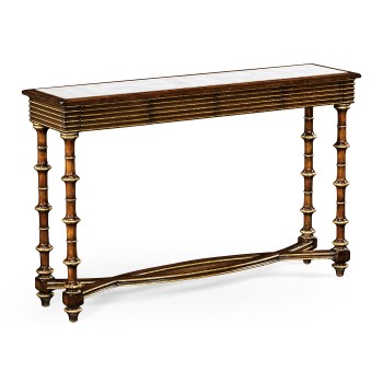 Églomisé & walnut console