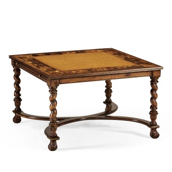 Square Oyster Coffee Table with Slides