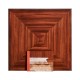 Oyster veneer square side table