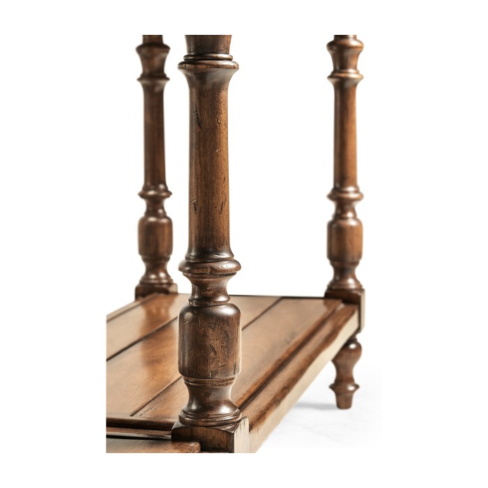 Planked walnut double sideboard