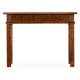 Leather & walnut games table