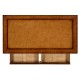 Leather & walnut games table