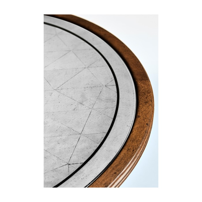 Églomisé & Walnut Round Wine Table