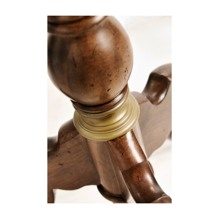 Églomisé & Walnut Round Wine Table