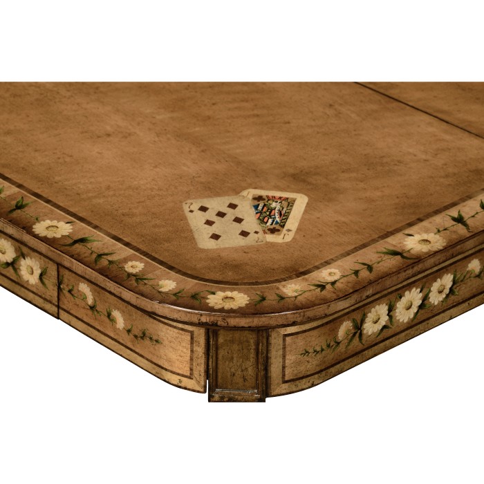 Satinwood Painted Card Table