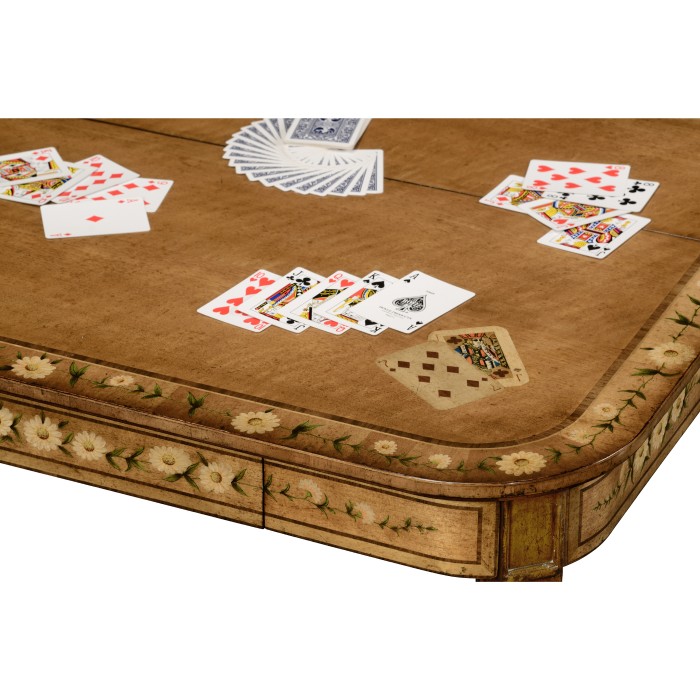 Satinwood Painted Card Table