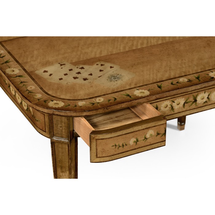 Satinwood Painted Card Table
