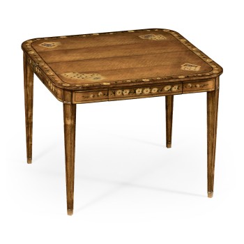 Satinwood Painted Card Table