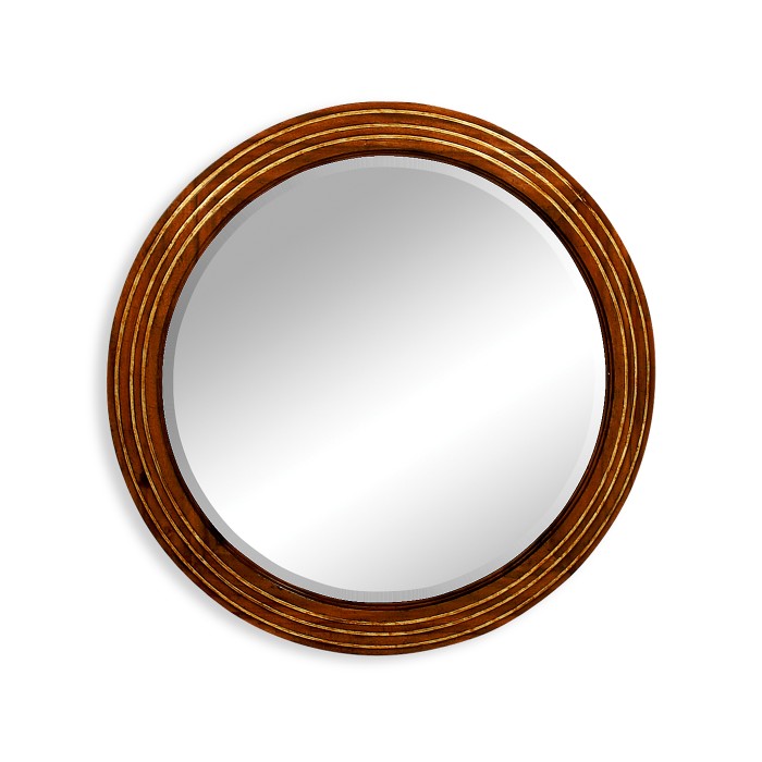Small round églomisé mirror