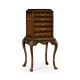 Walnut Silverware Collectors Cabinet
