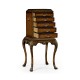 Walnut Silverware Collectors Cabinet