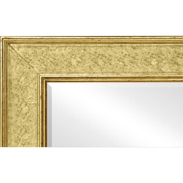 Rectangular Mirror with Églomisé Gilt Borders