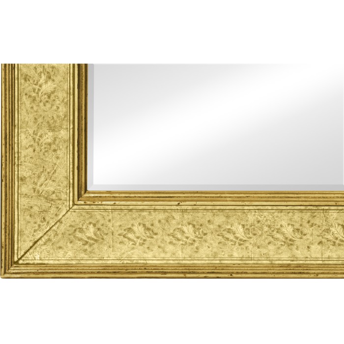 Rectangular Mirror with Églomisé Gilt Borders