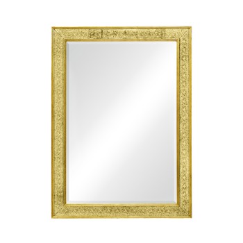 Rectangular Mirror with Églomisé Gilt Borders