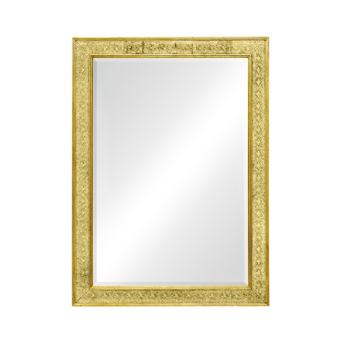 Rectangular Mirror with Églomisé Gilt Borders