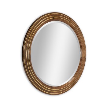 Circular stepped surround mirror (Small plain glass)