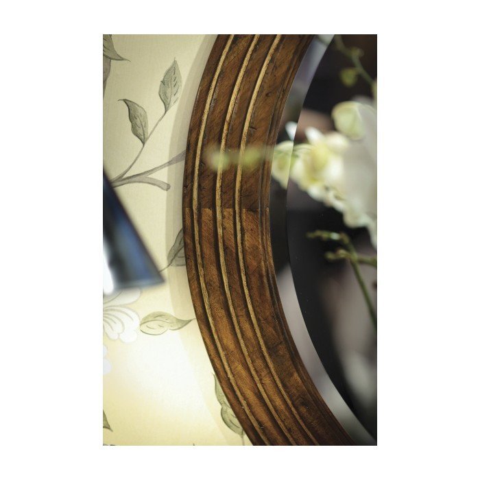 Circular stepped surround mirror (Small plain glass)