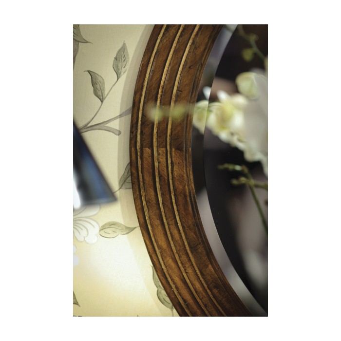 Circular stepped surround mirror (Small plain glass)