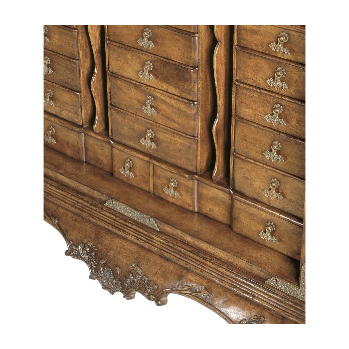 Queen Anne Walnut & Satinwood Writing Cabinet
