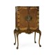 Queen Anne Walnut & Satinwood Writing Cabinet