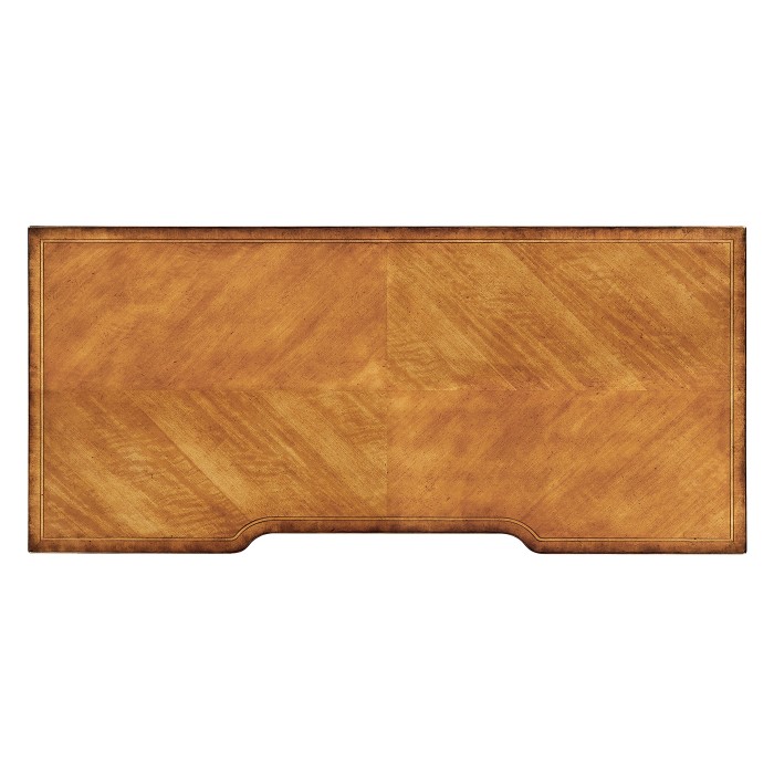 Sheraton satinwood pedesta Desk