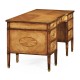 Sheraton satinwood pedesta Desk
