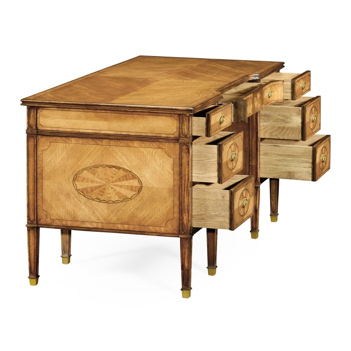 Sheraton satinwood pedesta Desk