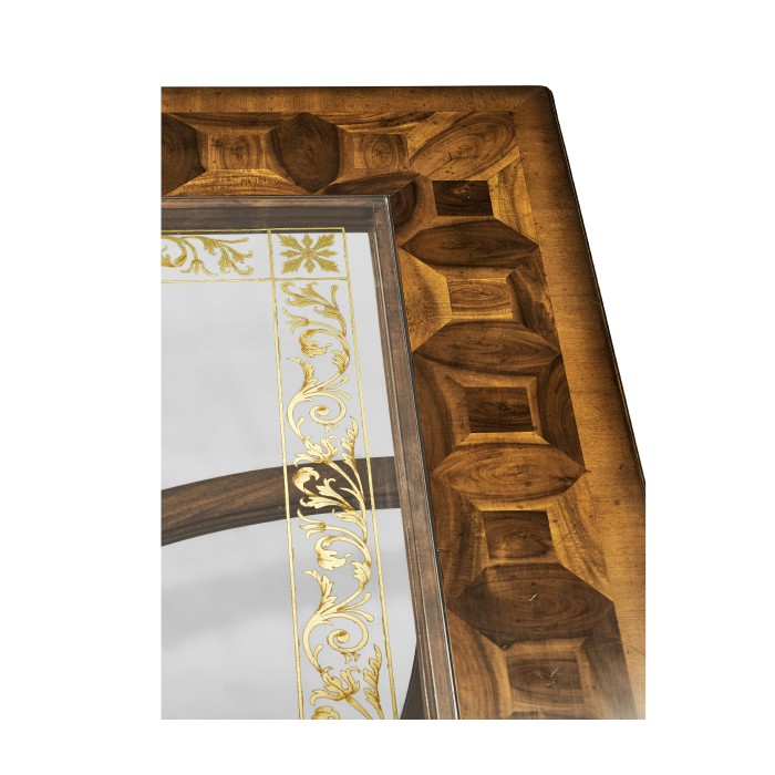 Square Oyster & Églomisé Coffee Table (52