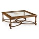 Square Oyster & Églomisé Coffee Table (52