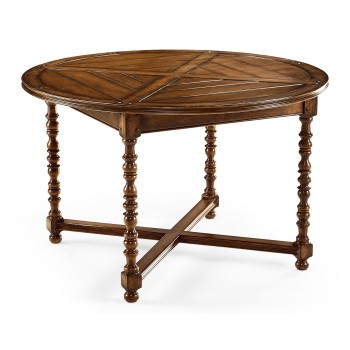 Round Parquet Breakfast Table 48