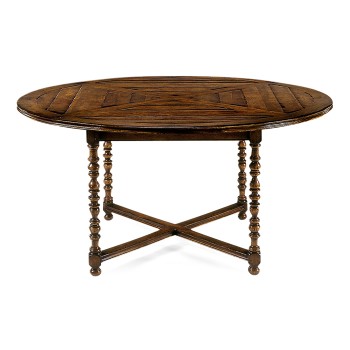 Round Parquet Breakfast Table 64