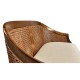 Walnut 2-Seater Salon Settee Cane Back