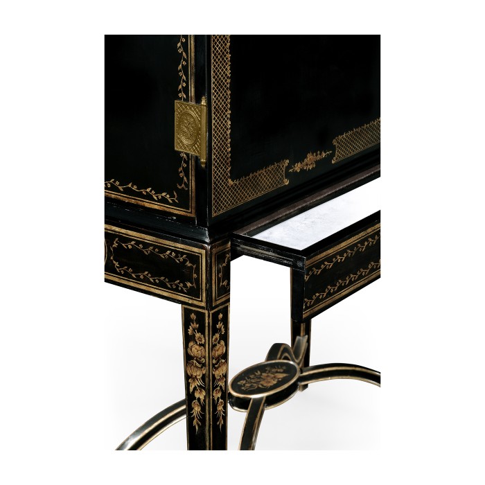 Black Painted Drinks Cabinet