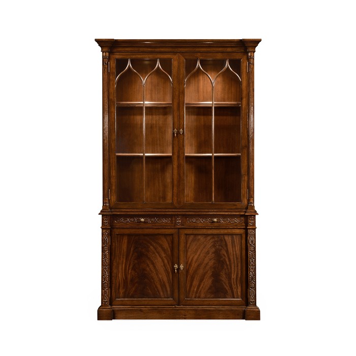 George III Gothic Mahogany Glazed Cabinet