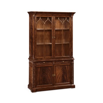 George III Gothic Mahogany Glazed Cabinet