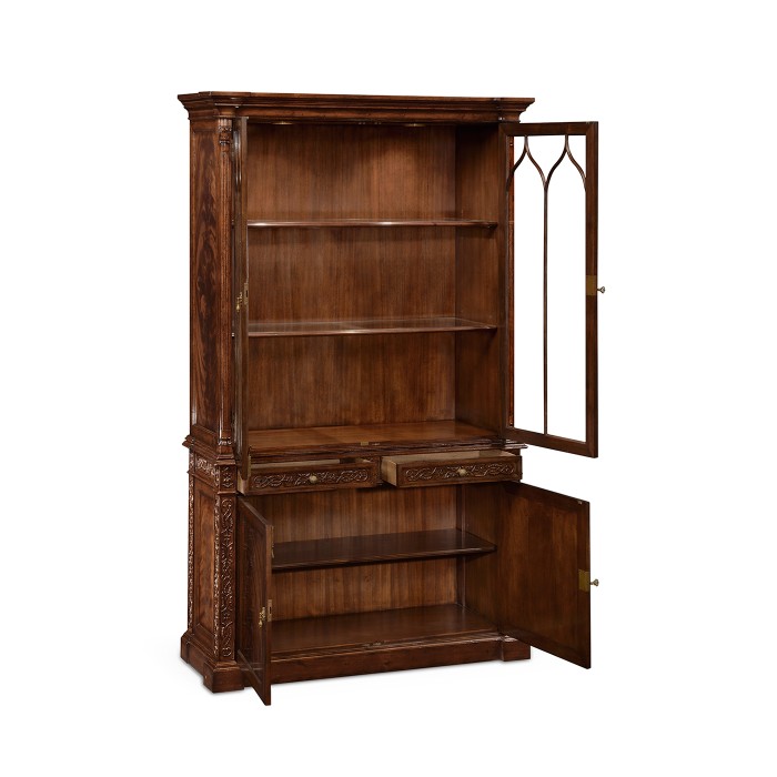 George III Gothic Mahogany Glazed Cabinet