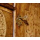 Light Walnut & Seaweed Escritoire Cabinet