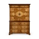 Light Walnut & Seaweed Escritoire Cabinet